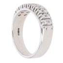 18ct White Gold 0.35ct Brilliant Cut Diamond Two Row Ring