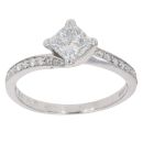 18ct White Gold 0.85ct Brilliant Cut Diamond Solitaire Ring