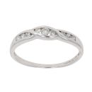 9ct White Gold 0.33ct Diamond Fancy Ring