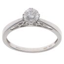 18ct White Gold 0.50ct Brilliant Cut Diamond Solitaire Ring
