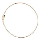 9ct Yellow White and Rose Gold Striped Bracelet 7"