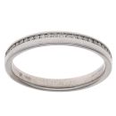 9ct White Gold 0.10ct Diamond Half Eternity Ring