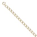 9ct Yellow Gold Curb Bracelet 7.5"