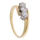 18ct Yellow Gold 0.50ct Brilliant Cut Diamond Trilogy Ring