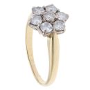 18ct Yellow Gold 1.00ct Brilliant Cut Diamond Cluster Ring