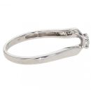 9ct White Gold 0.27ct Diamond Solitaire Twist Ring