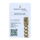 14ct Yellow Gold Monaco Patterned Curb Classic Flex Lock Chain 24"