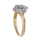 18ct Yellow Gold 1.00ct Diamond Cluster Ring