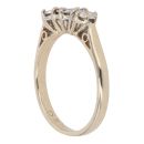 9ct Yellow Gold 0.20ct Diamond Trilogy Ring