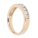 9ct Yellow Gold 0.50ct Brilliant Cut Diamond Half Eternity Ring