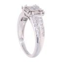 18ct White Gold 0.80ct Diamond Cluster Ring