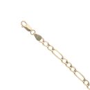 9ct Yellow Gold Figaro Bracelet 8"
