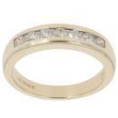9ct Yellow Gold 0.33ct Brilliant Cut Diamond Half Eternity Ring