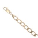 9ct Yellow Gold Curb Bracelet 8"