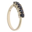 9ct Yellow Gold Sapphire Five Stone Ring