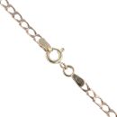 9ct Yellow Gold Square Curb Chain 22"
