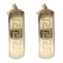 14ct Yellow Gold Greek Key Hoop Earrings