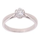 18ct White Gold 0.33ct Diamond Solitaire Ring