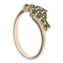 9ct Yellow Gold Peridot Cluster Ring