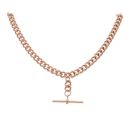 9ct Rose Gold Albert T-Bar Chain 24"