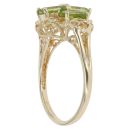 9ct Yellow Gold Peridot Four Stone Ring