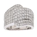 18ct White Gold 1.50ct Brilliant Cut Diamond Fancy Ring