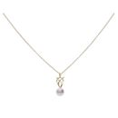 9ct Yellow Gold Pearl Pendant And Chain 18"