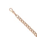9ct Rose Gold Albert Bracelet 9"