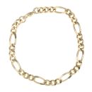 9ct Yellow Gold Figaro Bracelet 8.5"