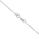 9ct White Gold 0.75ct Diamond Solitaire Pendant and Chain 18"