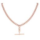 9ct Rose Gold Albert T-Bar Chain 20"