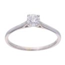 9ct White Gold 0.50ct Diamond Solitaire Ring
