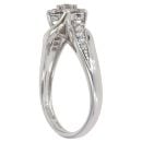 9ct White Gold 0.50ct Diamond Cluster Ring