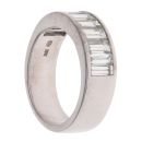 18ct White Gold 2.00ct Baguette Cut Diamond Half Eternity Ring