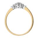 9ct Yellow Gold Diamond Cluster Ring
