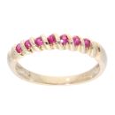 9ct Yellow Gold Ruby Eternity Ring