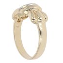 9ct Yellow Gold 0.02ct Diamond Crossover Ring