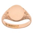9ct Yellow Gold Oval Signet Ring