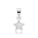 Silver 6mm Star Pendant and Chain 18"