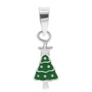 Silver 5x9mm Tree Pendant and Chain 18"