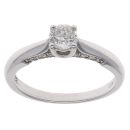 18ct White Gold 0.50ct Brilliant Cut Diamond Solitaire Ring
