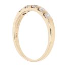 9ct Yellow Gold 0.33ct Brilliant Cut Diamond Five Stone Ring