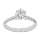 18ct White Gold 1.00ct Brilliant Cut Diamond Solitaire Ring