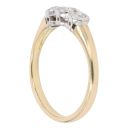 18ct Yellow Gold 0.30ct Brilliant Cut Diamond Trilogy Ring