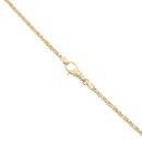 9ct Yellow Gold Byzantine Chain 18"