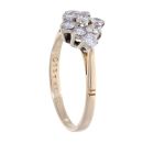 9ct Yellow Gold 0.50ct Diamond Cluster Ring