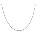 9ct White Gold Fancy Chain 18"
