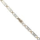 9ct Yellow Gold Greek Key Chain 18"