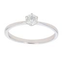 9ct White Gold 0.25ct Diamond Solitaire Ring