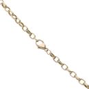 9ct Yellow Gold Plain Cross Pendant and Chain 24"